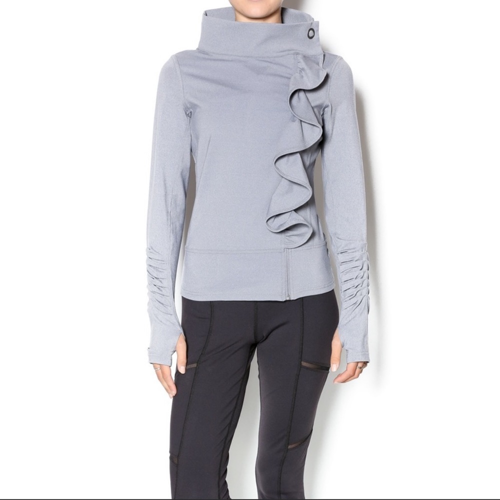 Karma Athletic San Suu asymmetrical ruffle jacket